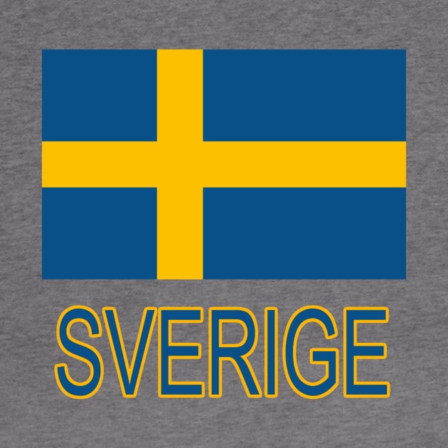 The Pride of Sweden - Swedish National Flag Design (in Swedish - Sverige) by Naves